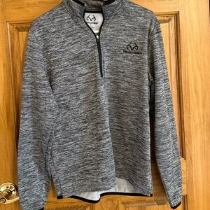 Mossy Oak Men's Heathered Zip-Up Sweater